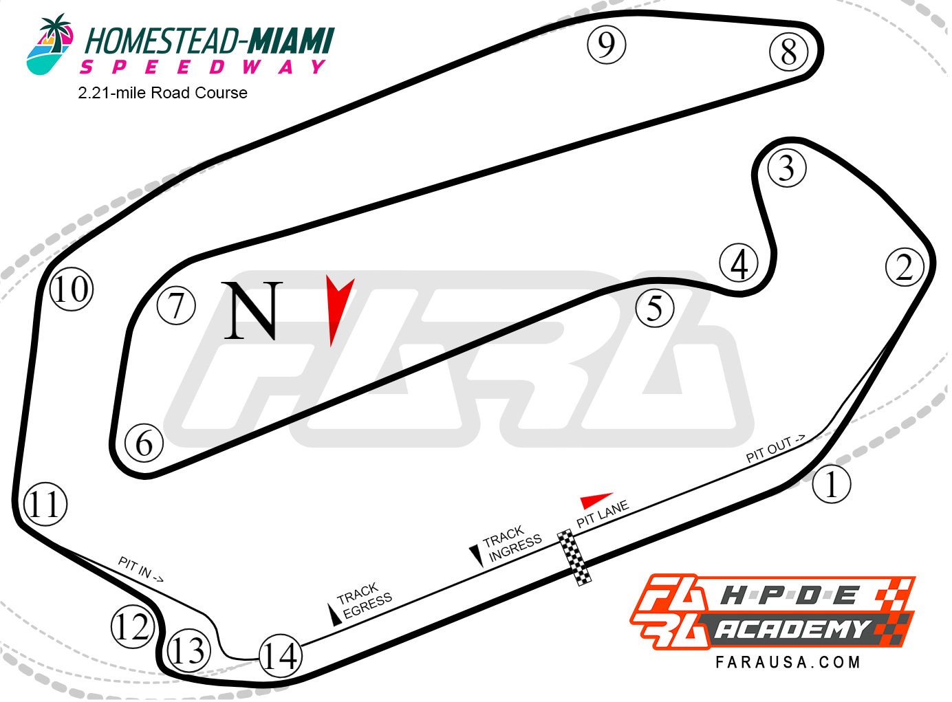 Homestead Speedway Road Course Map 2024